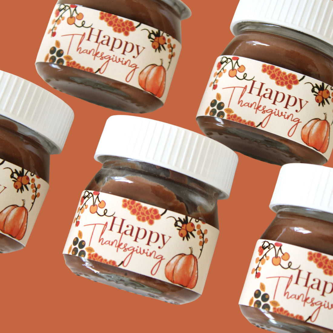 Sweet Thanksgiving Favours in Ontario, Canada – Mini Nutella Jars to Impress Your Guests