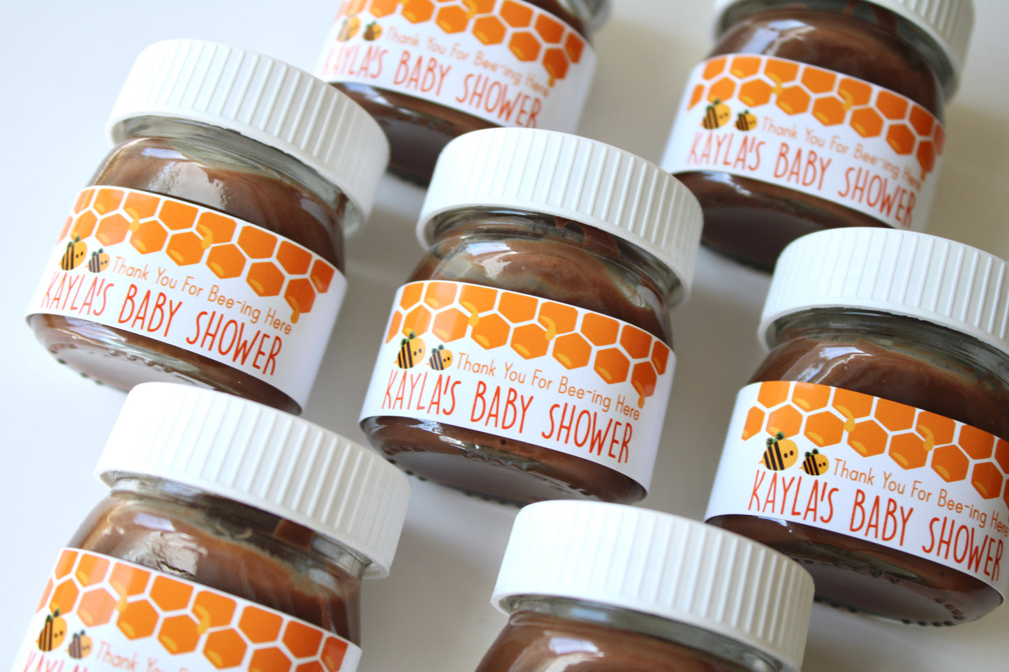 Honeybee Mini Nutella Jar Favours