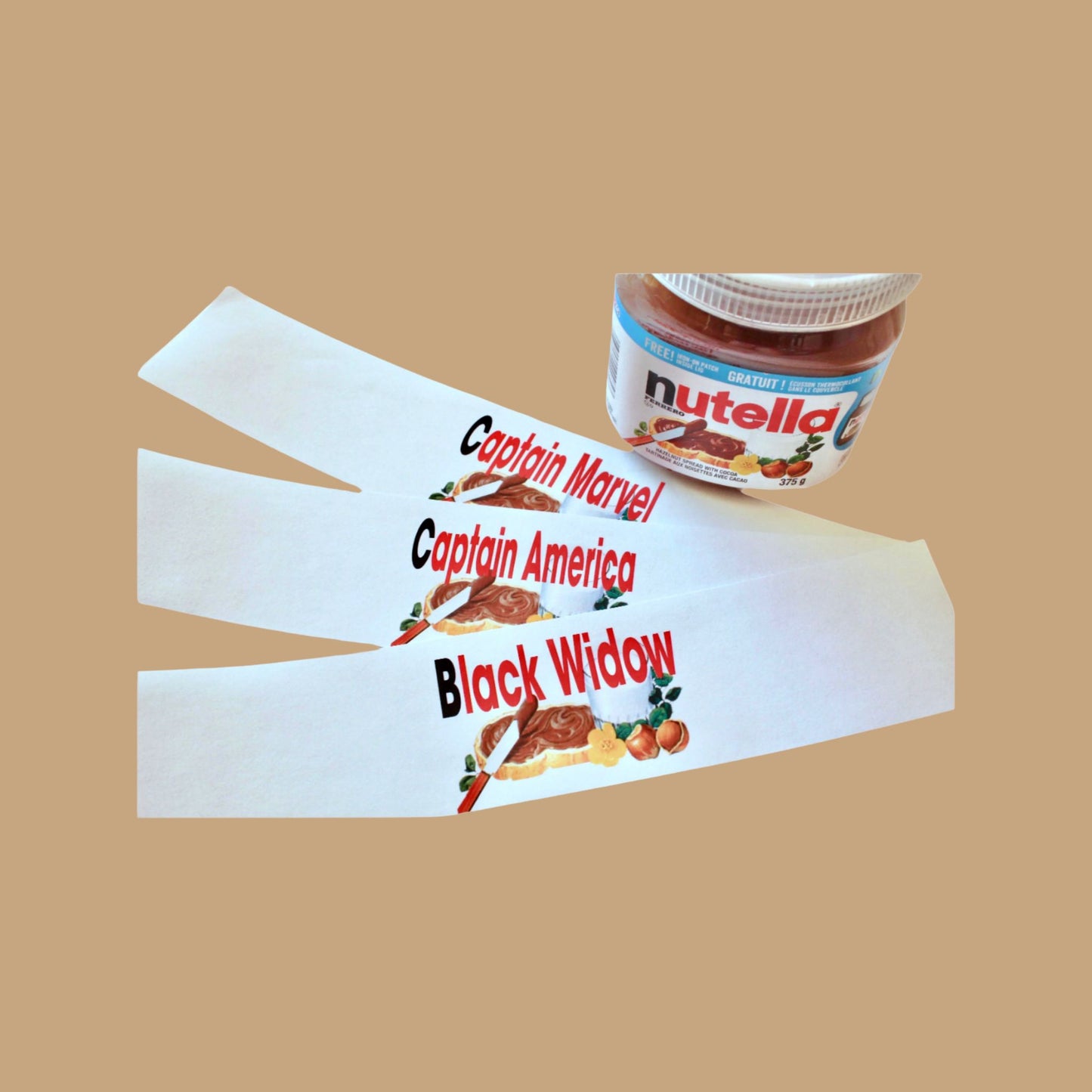 Personalized Regular Nutella Jar Label