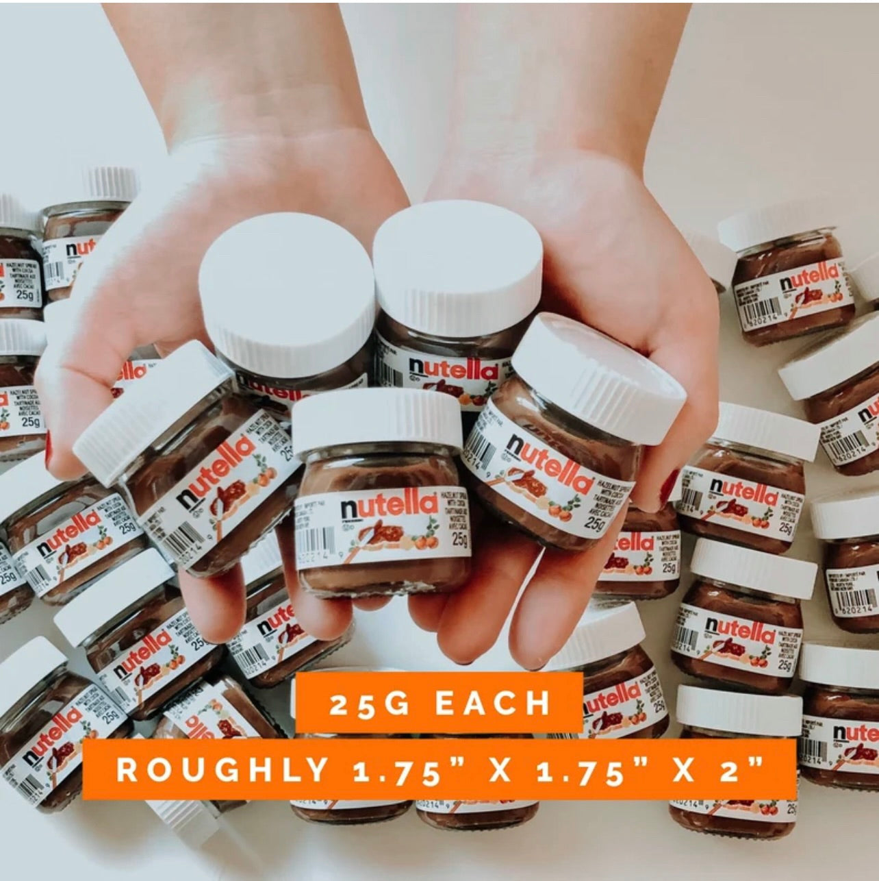 Pink Toile De Jouy Mini Nutella Jar Favours