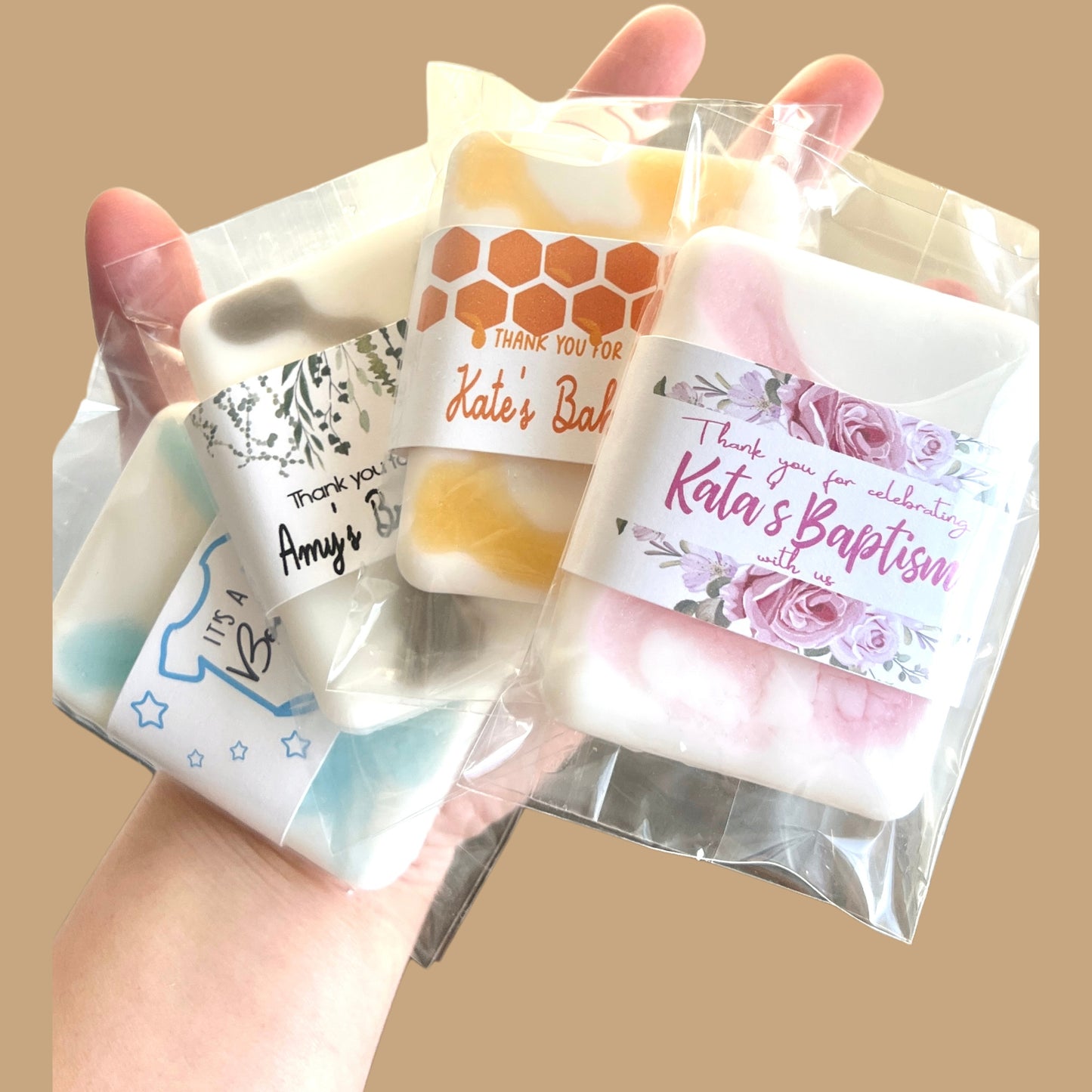 [CUSTOM DESIGN INCLUDED] Personalized Soap Favour