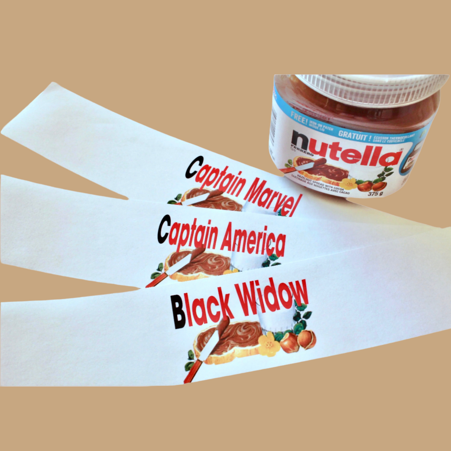 Personalized Regular Nutella Jar Label