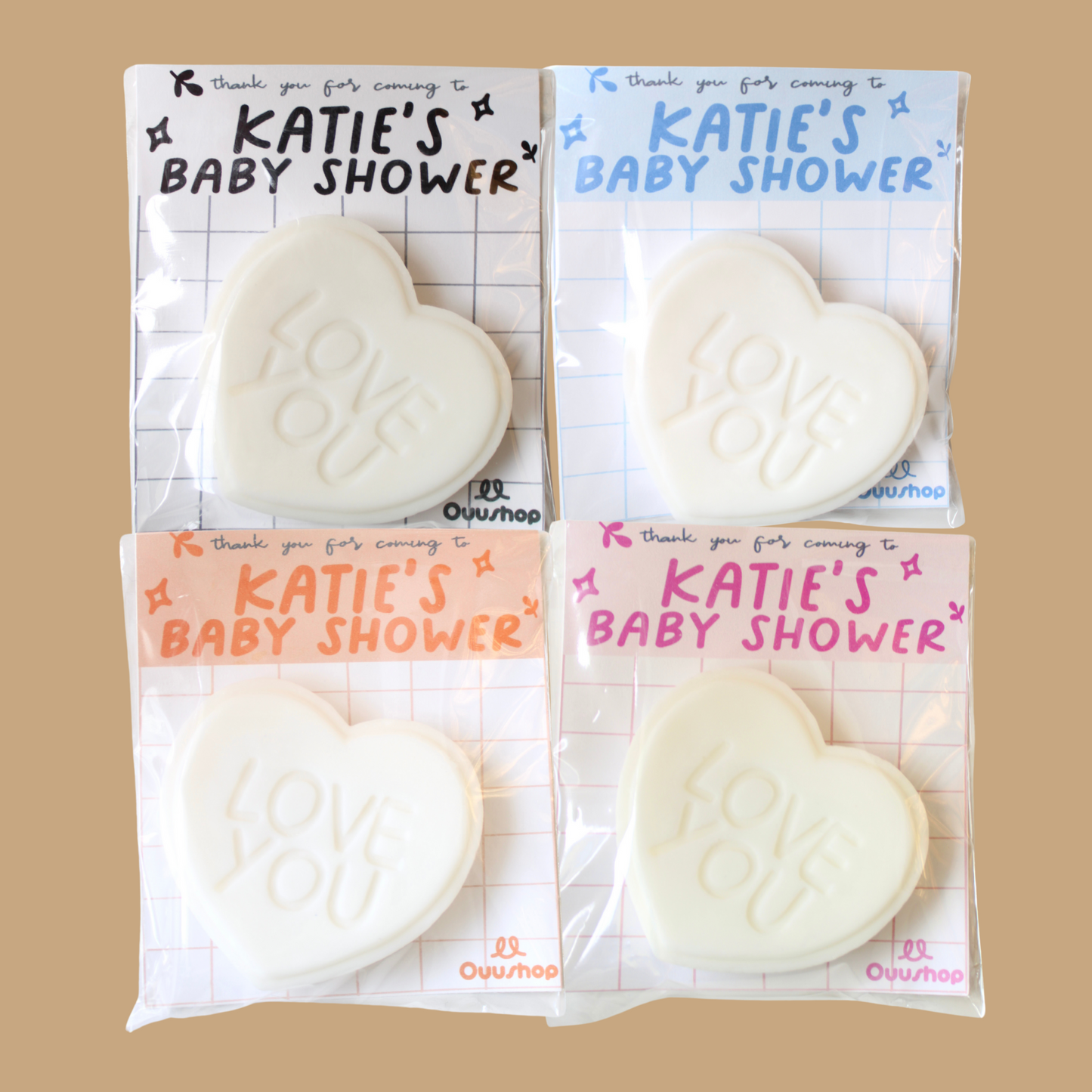 [CUSTOM DESIGN INCLUDED] Candy Heart Soap Favour