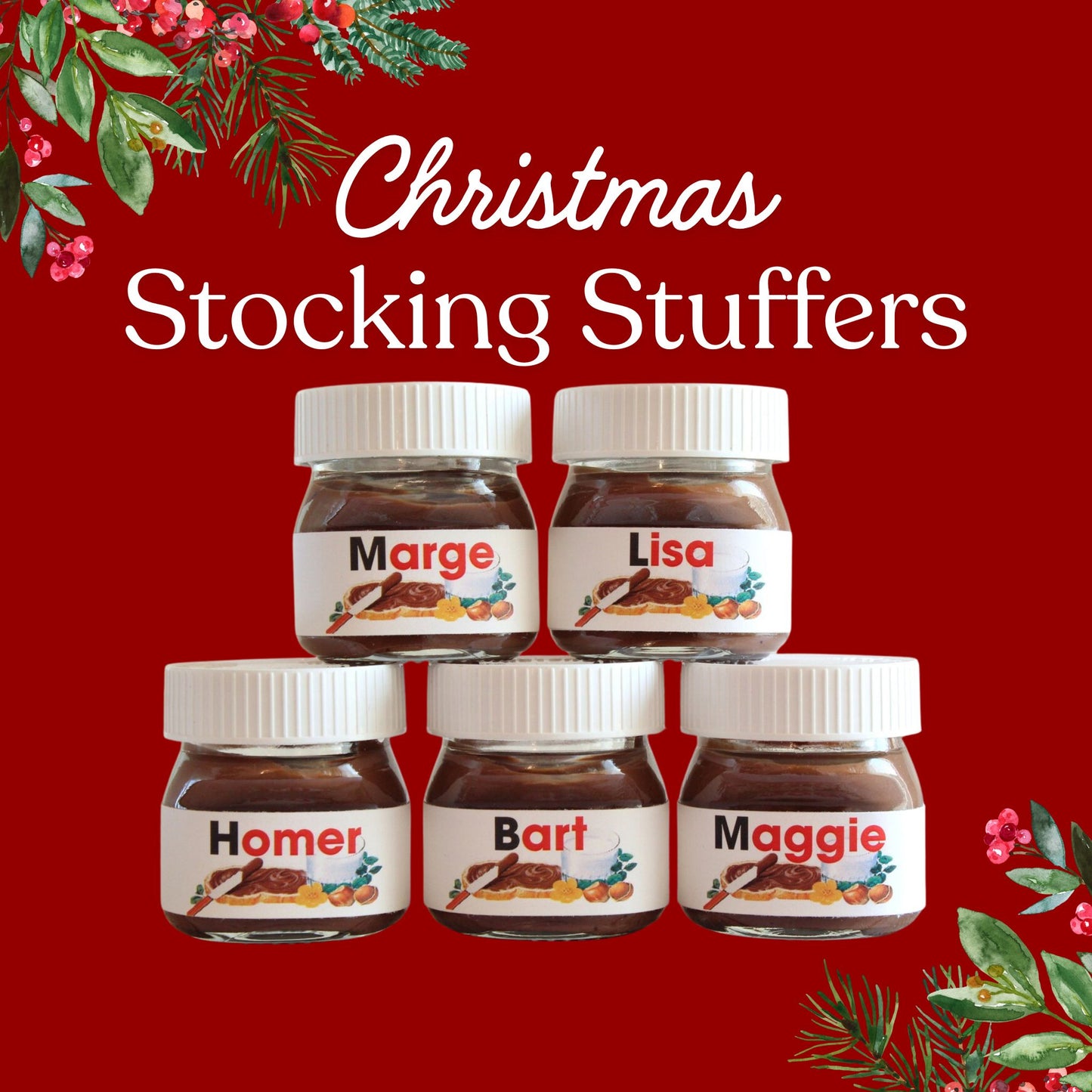 Personalized Mini Nutella Jar