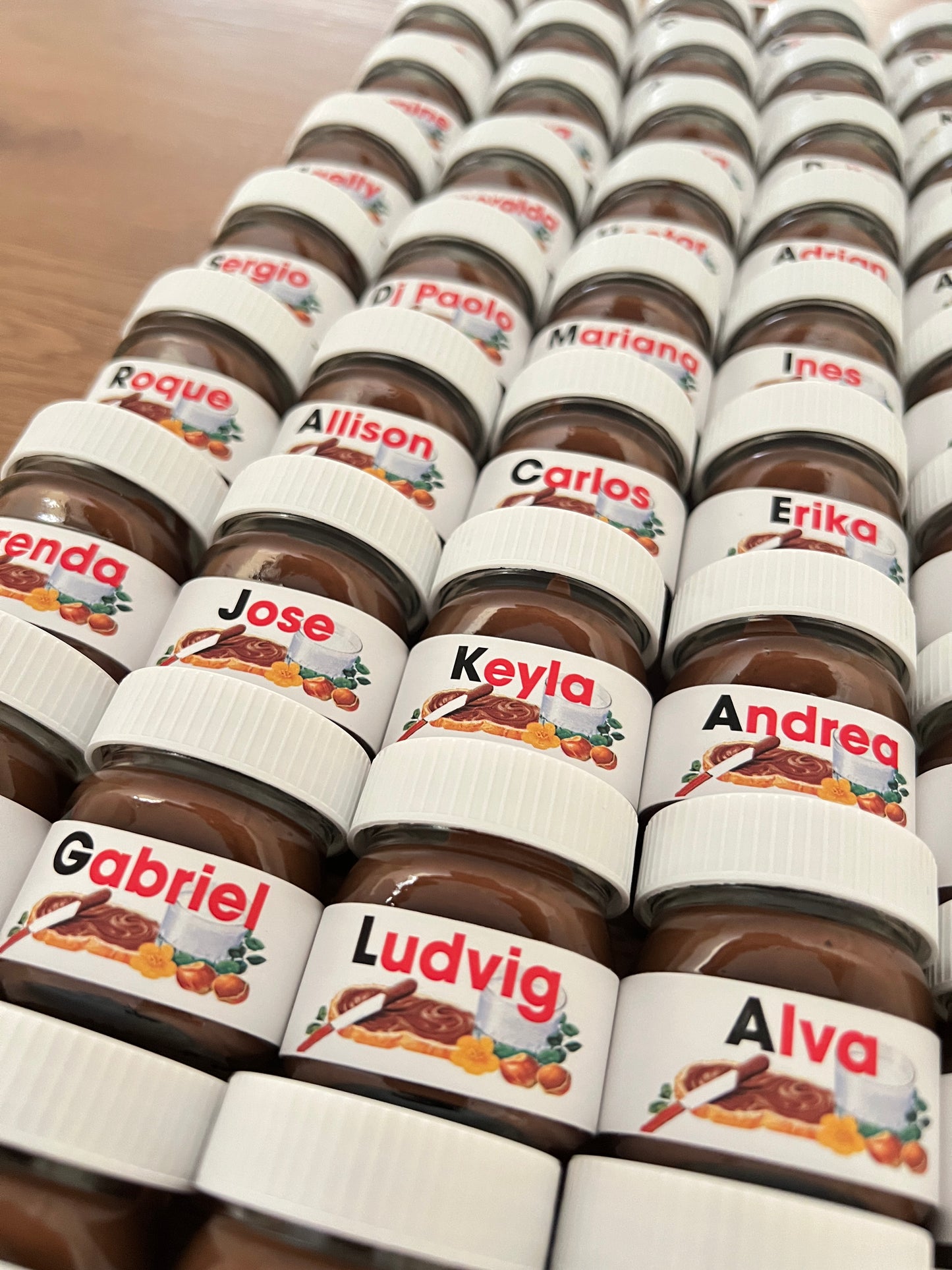 Personalized Mini Nutella Jar