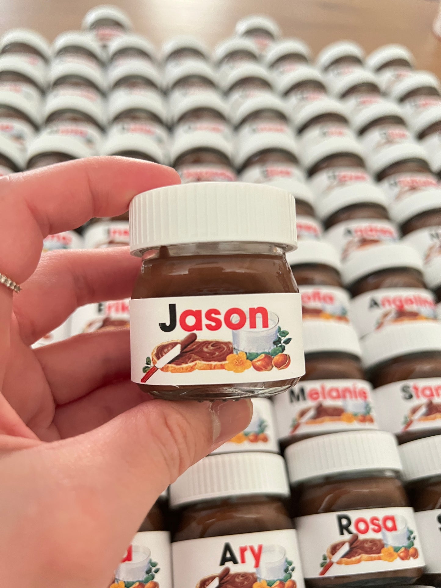 Personalized Mini Nutella Jar