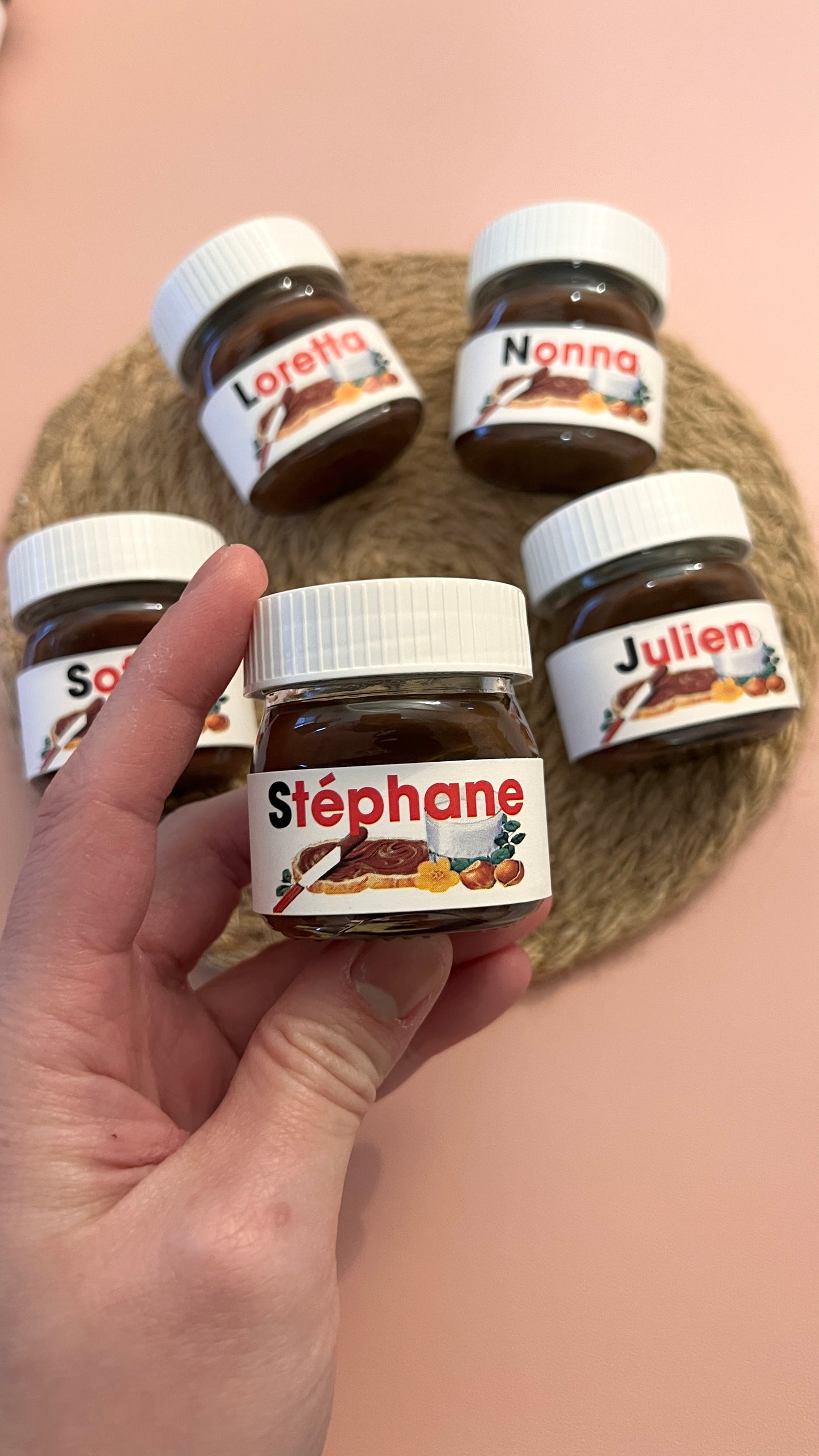 Personalized Mini Nutella Jar